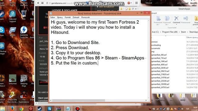 Team Fortress2- How To Install HITSOUND From Gamebanana