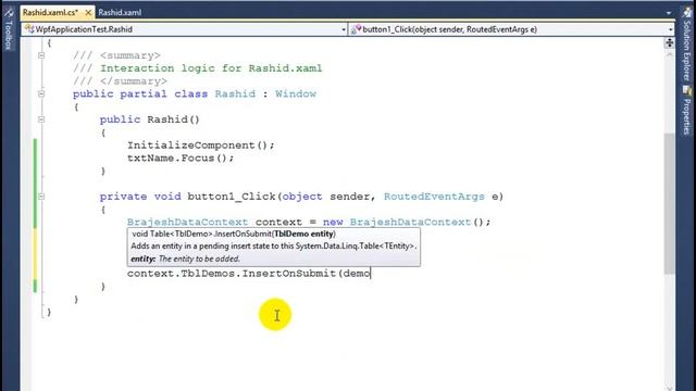 Linq To Sql-Insert and display data смотреть онлайн