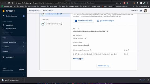 6.1 Firebase configuration for Android Application - Flutter смотреть онлайн