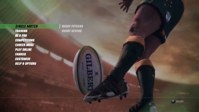 Rugby Challenge 3 main menu смотреть онлайн