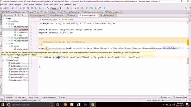 Kotlin RecyclerView Example – Building a RecyclerView with Kotlin смотреть онлайн