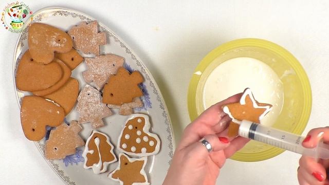 Имбирные пряники - новогодний декор смотреть онлайн