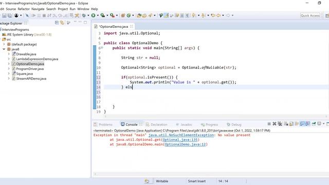 Optional Class In Java | Java 8 Questions and Answers смотреть онлайн