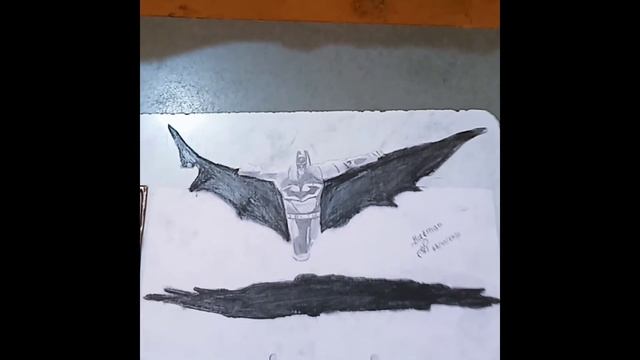 Bat Man Realistic Sketch смотреть онлайн