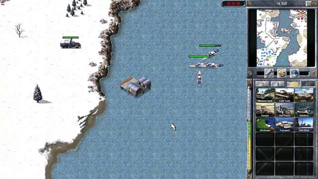 C&C Red Alert Remastered (HARD) Allies Mission 11B - Naval Supremacy(South) смотреть онлайн