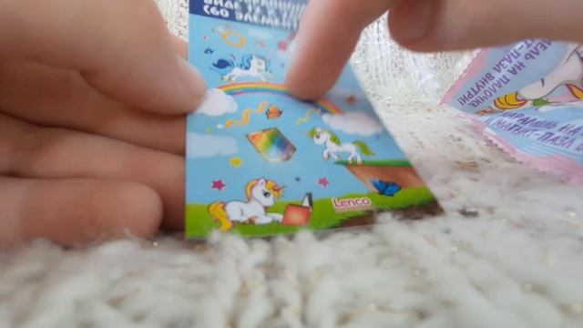 Единороги леденец+магнит-пазл