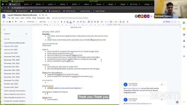 Websites Weekly Meeting (Jan 16th, 2023) смотреть онлайн