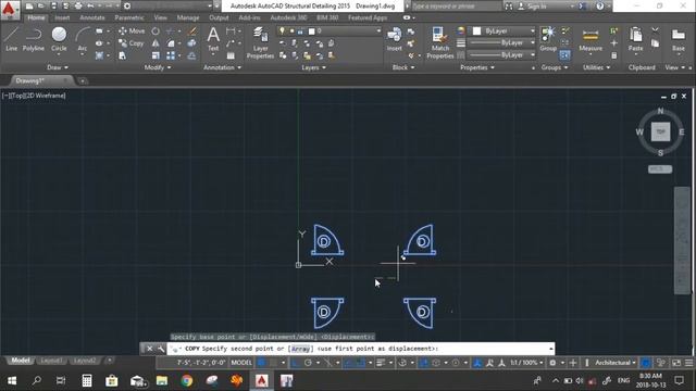 Autocad Tutorial : How to make doors & windows смотреть онлайн