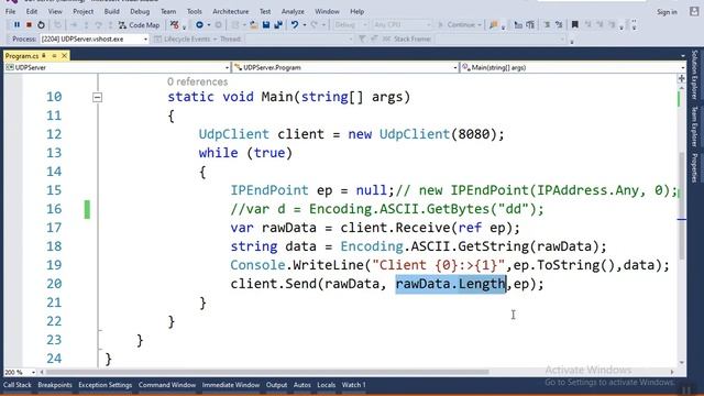 SP Wk 16 Video 4 UDP Server Client смотреть онлайн