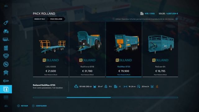 [NEW MODS FS22] PACK ROLLAND, 1er AUTOLOAD SUR CONSOLE!! [FARMING SIMULATOR 22] PS5fr смотреть онлайн