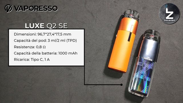 VAPORESSO LUXE Q2 E LUXE Q2 SE POD MOD
