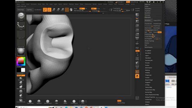 Аид. Ускоренный процесс создания модели для 3д печати. ZBrush. смотреть онлайн