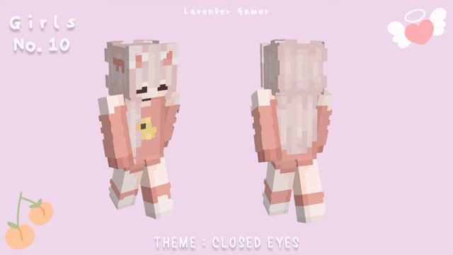 ♡ ࣪˖ Aesthetic & Pastel || Minecraft Skins pt.4 || Pastel Pink Theme?|| Closed Eyes/Masks Skins || смотреть онлайн