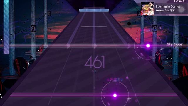 Arcaea V3.8.2 - Evening In Scarlet (FTR 9 - First Attempt)