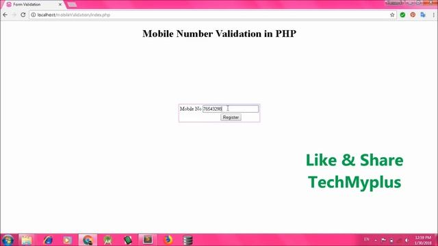 Mobile Number Validation in PHP смотреть онлайн