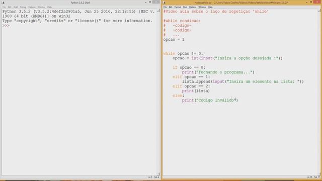 Python 3 - While - Criando um menu (com e sem break) смотреть онлайн