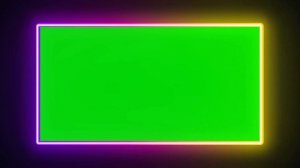 НЕОНОВАЯ РАМКА С ЗЕЛЕНЫМ ФОНОМ ФУТАЖ