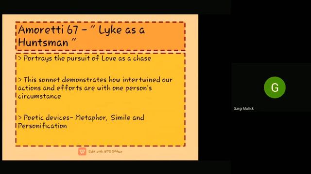 BLOCK 2: Amoretti, Sonnet 34, Sonnet 67, Sonnet 77 Gargi Mallick смотреть онлайн