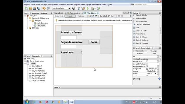 #06 - Criando uma JAVA DESKTOP APPLICATION utilizando NETBEANS смотреть онлайн