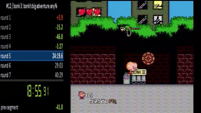 bonk 3: bonks big adventure any% in 37:52 смотреть онлайн