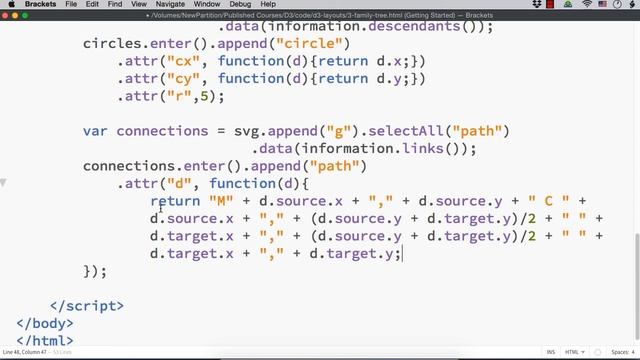 Family Tree using D3.js (From D3.js Course) - Part 2 смотреть онлайн