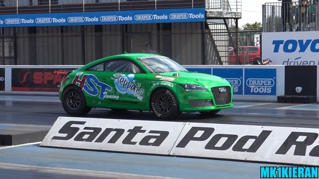 HST Tuning 1300HP+ R30 Turbo Audi TT at Santa Pod Raceway смотреть онлайн