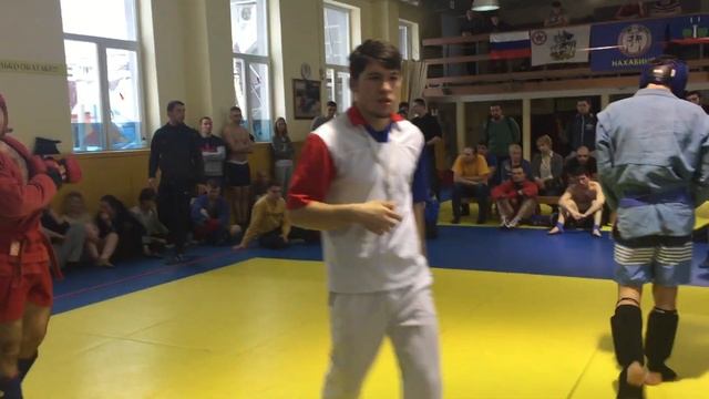 Варивода Эльдар (сини пояс), Открытый ковёр по боевому самбо. СПК "ЯРОПОЛК", июнь 2017 г. смотреть онлайн