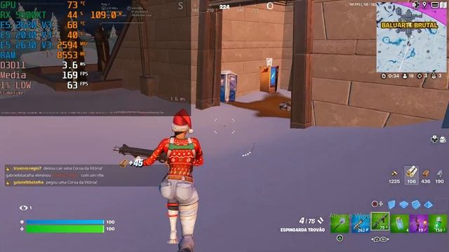 Fortnite Performace mode ( Xeon e5 2630 v3 + RX 5500XT ) смотреть онлайн