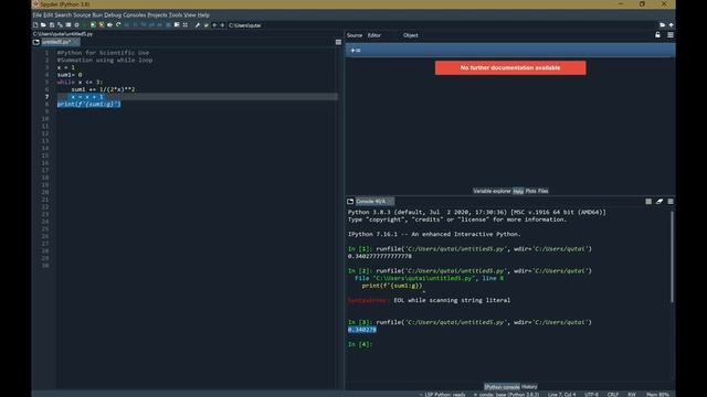 Using summation in a while loop (#python) смотреть онлайн