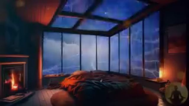 Thunderstorm with Heavy Rain Sounds For Sleeping, Study and Relaxation - The Cozy Ambience смотреть онлайн