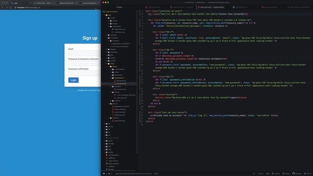 Tailwind CSS + Ruby on Rails + Devise (speed coding) смотреть онлайн