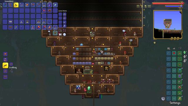 Terraria: How I got an Alchemy Table so I can make more potions with my ingredients смотреть онлайн
