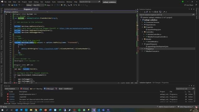 Solve CORS in Angular to Web-API in Asp C#.NET6 смотреть онлайн