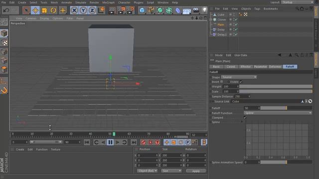 Урок Cinema 4D - инструменты модуля Mograph, Sound Effector смотреть онлайн