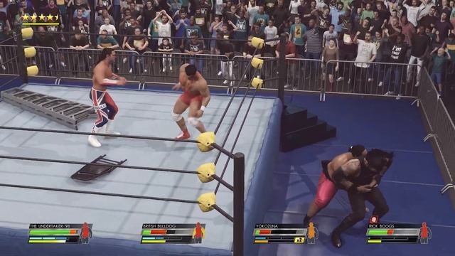 WWE 2K22 - Elimination Fatal 4 Way Match - Yokozuna vs Undertaker vs British Bulldog vs Rick Boogs смотреть онлайн