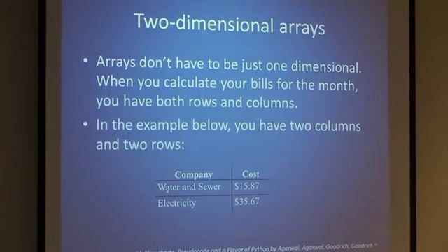 CSC 120-10. Ch 11, Arrays (2015-04-07, Tue) смотреть онлайн