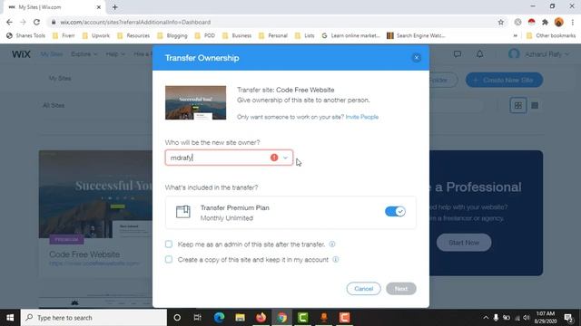 How to Transfer WIX Website to Client? Website Ownership Change смотреть онлайн