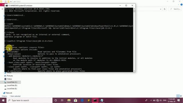 set path in cmd for java смотреть онлайн