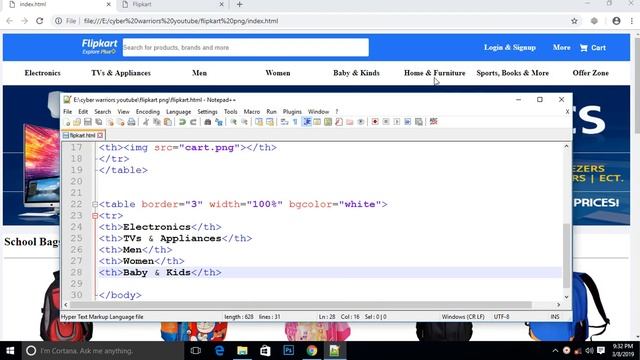12. How to Create Design a website like Flipkart, how to create website with html and css смотреть онлайн