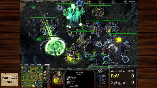 FoV (U) vs. Xyligan (H) on Lost Temple - 4Kings vs. Play.it - WC3L Season IX смотреть онлайн