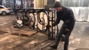 Покраска кованых оград 2