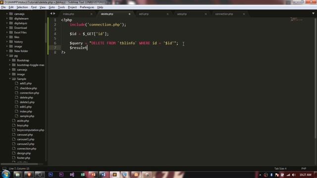 ADD, EDIT, UPDATE AND DELETE using PHP, MySQL and Java Script Part 5 Delete Button смотреть онлайн