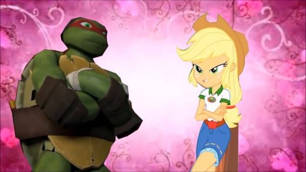 Applejack X Raphael - Rather be