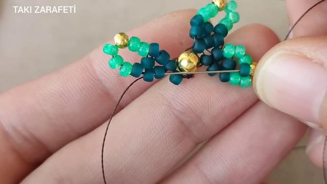 Trend Kelebek Kolye Yapımı // DIY Butterfly Necklace. Beaded Butterfly.