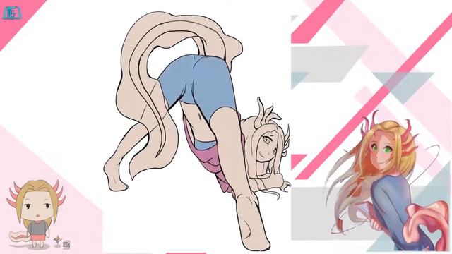 Timelapse drawing Jack-O Pose Challenge Oxa Chan смотреть онлайн