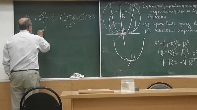 2 Окружность, соприкасающаяся с параболой в вершине смотреть онлайн