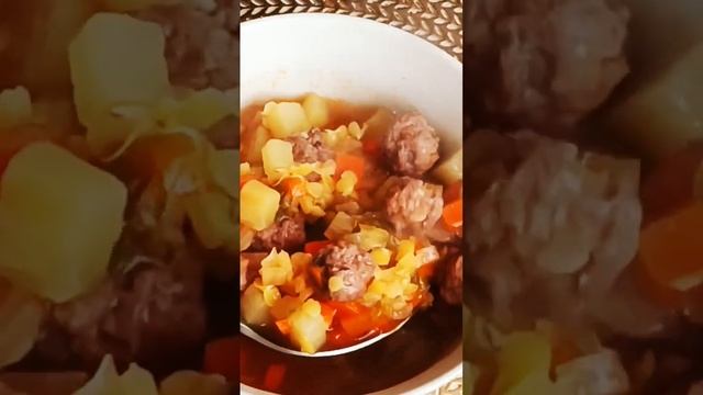 Суп с фрикадельками. Рецепт на канале. Нажми на ссылку и подпишись #быстроивкусно