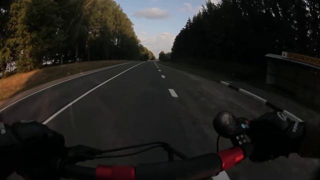 Kugoo X1 езда по проезжей части. Максимальная скорость по курку отличается от gps на 2-4 км смотреть онлайн