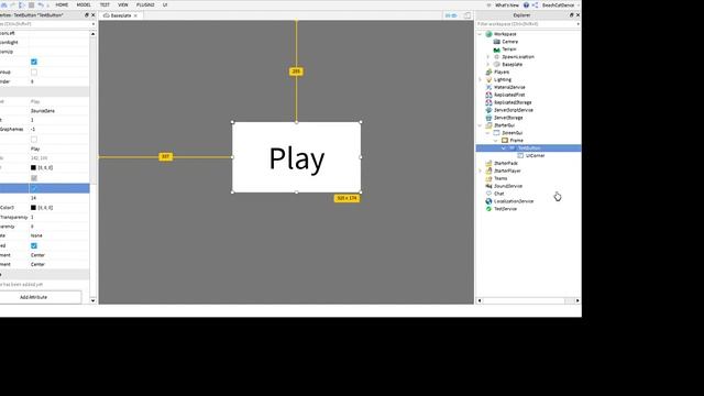 How To Make A PLAY BUTTON In Roblox Studio смотреть онлайн