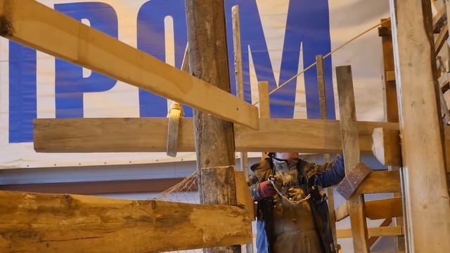 Полтава 1712 Весенний визит. Эволюция стройки. Совсем скоро спуск на воду! смотреть онлайн